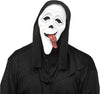 Scary Movie Wassup Mask with Shroud, Adult Size Halloween Costume Accessory