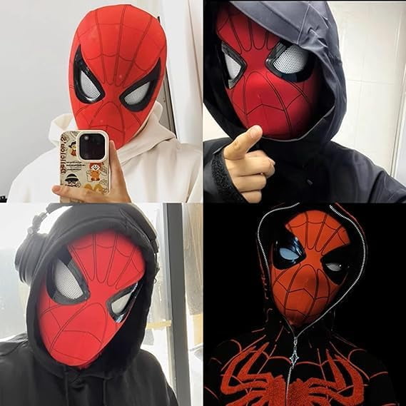 Spider-Man 1:1 Wearable Mask – Remote Control Blinking Eyes Collectible
