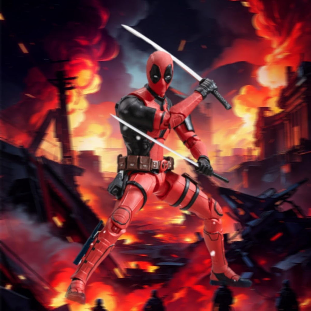 Deadpool & Wolverine Action Figures Set – Collectible Toy Models for Fans & Kids