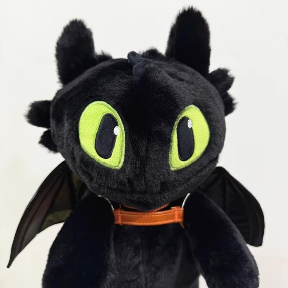 15" Toothless Plush Backpack & Coin Purse – Kids & Adults Plush Doll Handbag