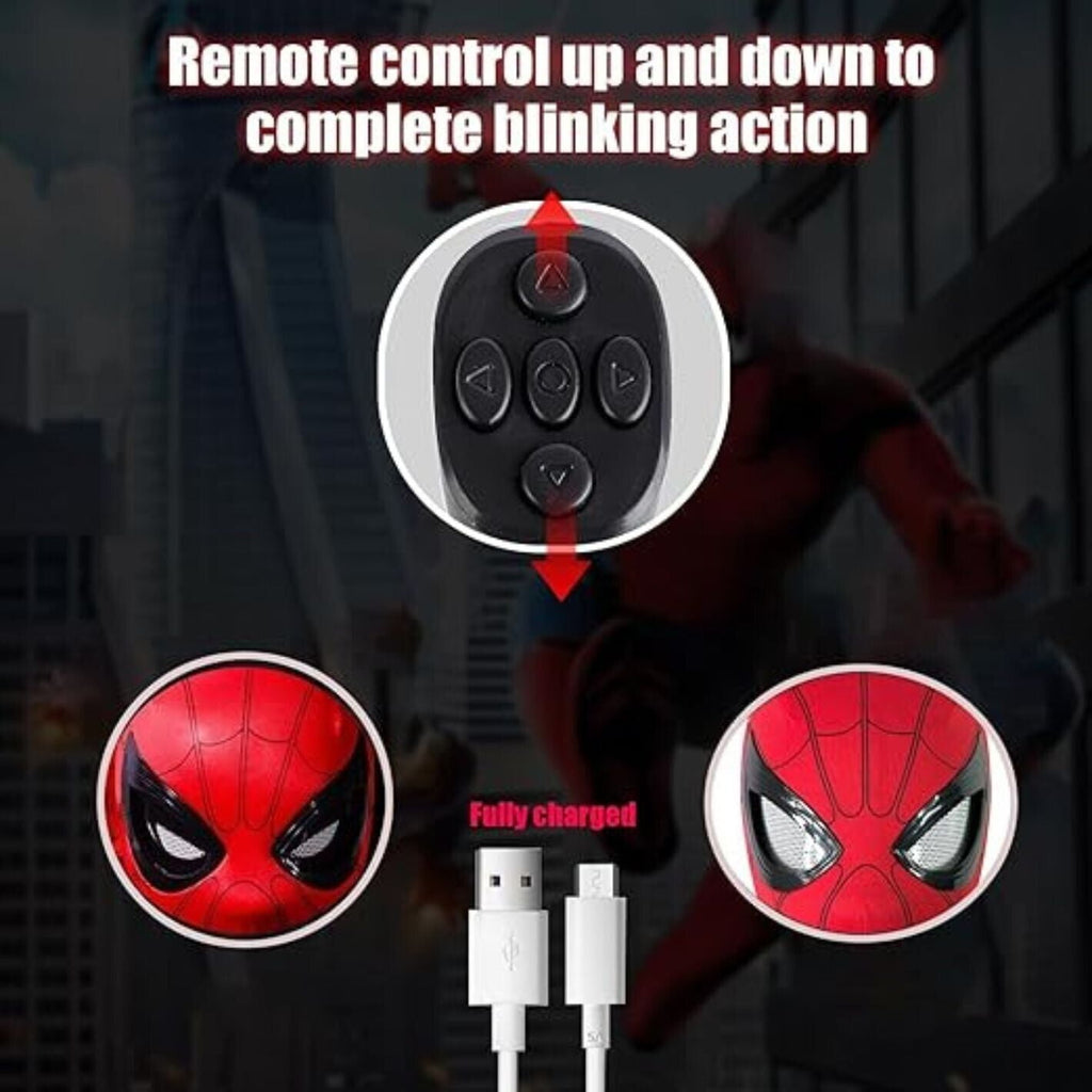 Spider-Man 1:1 Wearable Mask – Remote Control Blinking Eyes Collectible