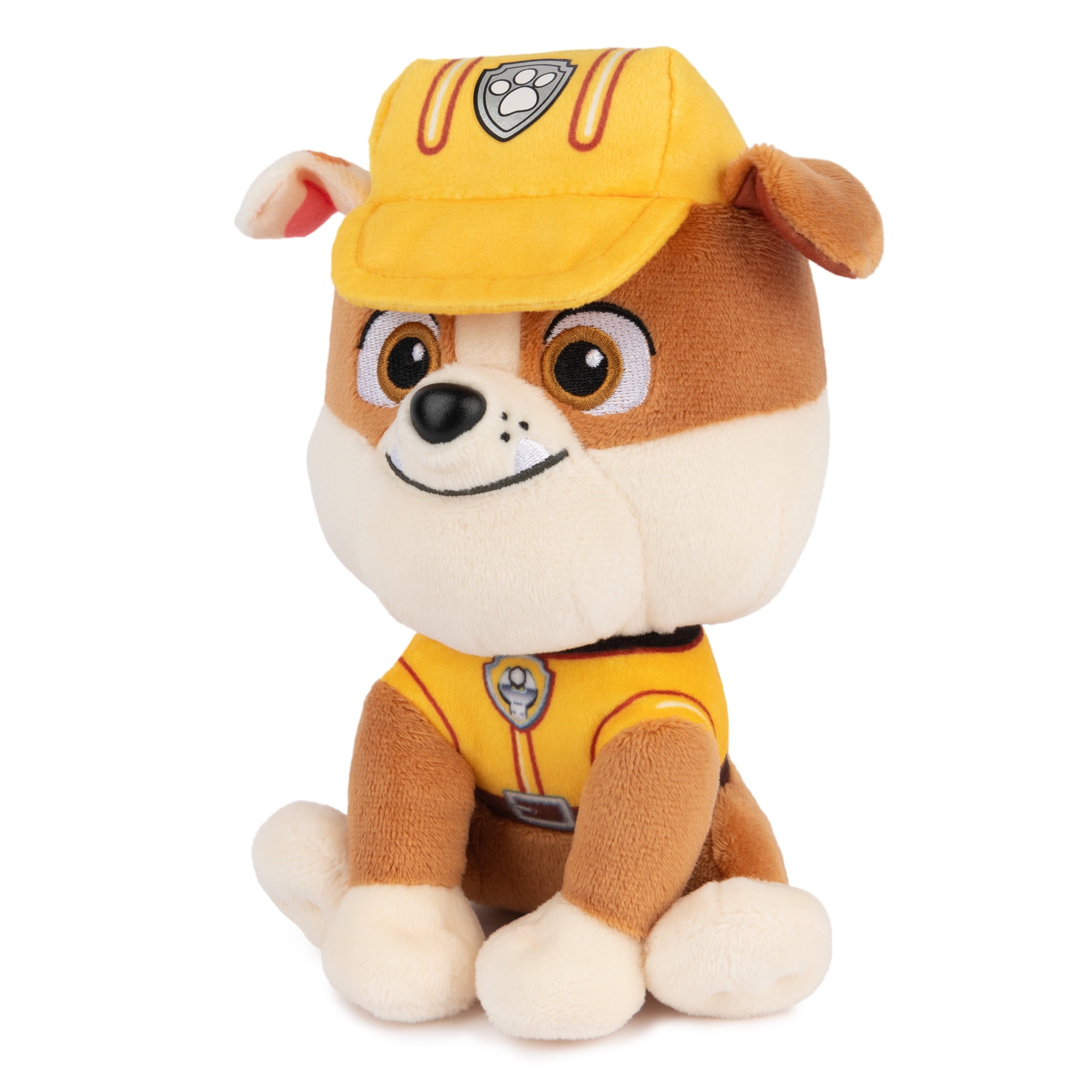 GUND Official PAW Patrol Rubble Plush Toy – 6" Soft Stuffed Animal in Yellow Construction Uniform for Kids Ages 1+