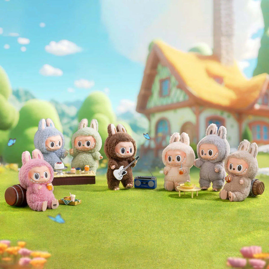 Authentic PopMart Labubu The Monsters Macaron Plush Figure – Cute Collectible Doll Toy