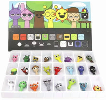 24PCS Sprunki Anime PVC Action Figures Set – Collectible Model Toys with Gift Box