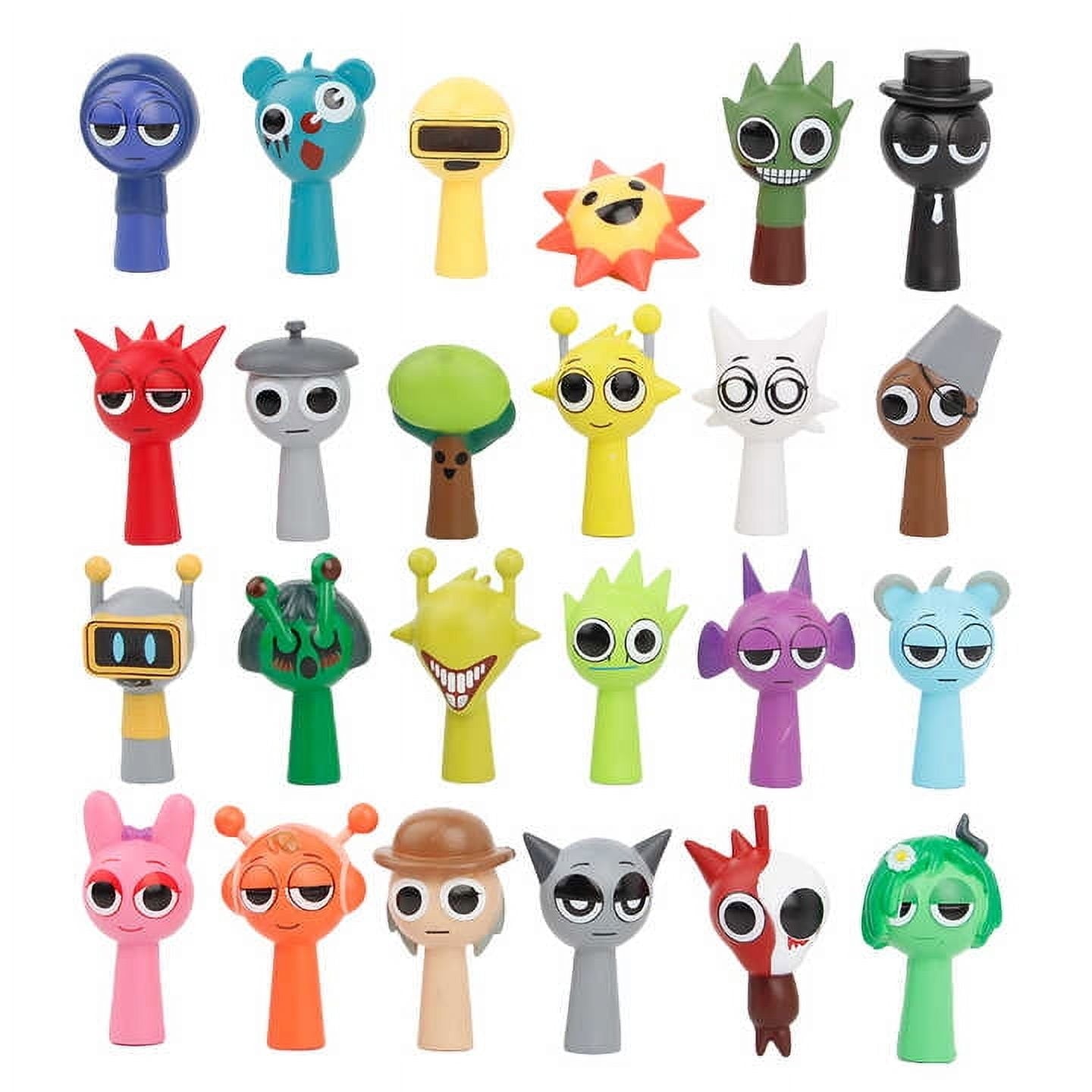 24PCS Sprunki Anime PVC Mini Figures Set – Collectible Action Figure Toys for Kids & Fans