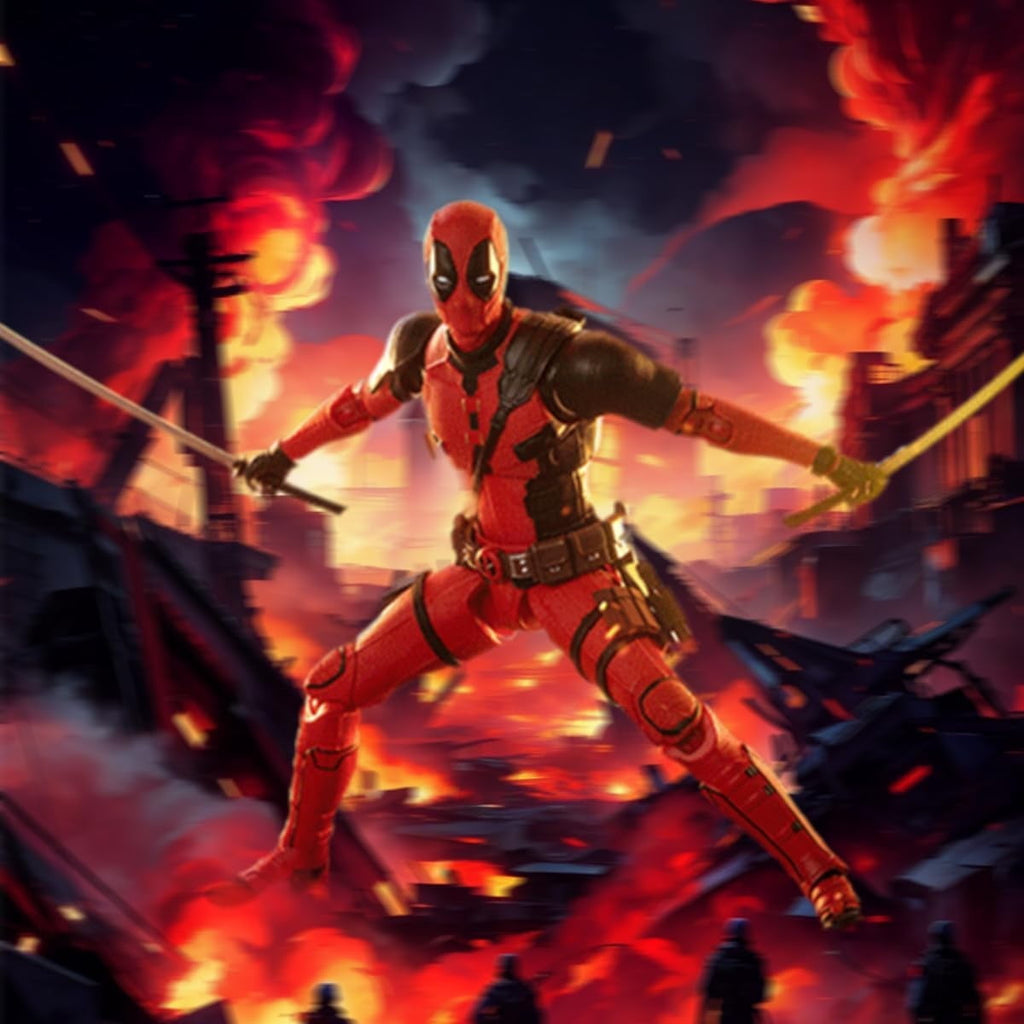 Deadpool & Wolverine Action Figures Set – Collectible Toy Models for Fans & Kids