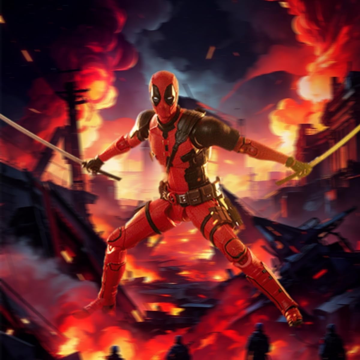 Deadpool & Wolverine Action Figures Set – Collectible Toy Models for Fans & Kids