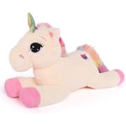 32" Giant Beige Unicorn Plush Toy – Soft Stuffed Animal Pillow Gift for Kids & Unicorn Lovers