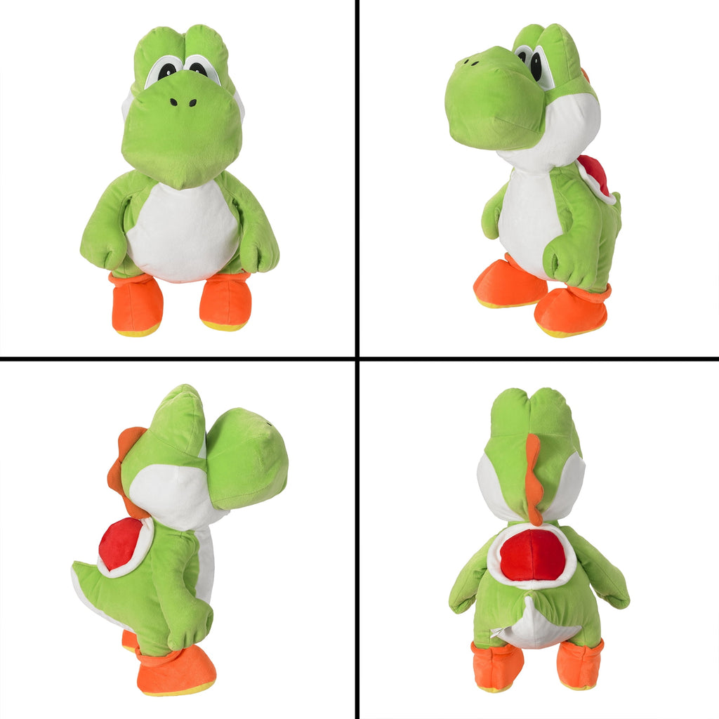 23" Super Mario Yoshi Plush Pillow Buddy – Soft Green Nintendo Character Cushion for Kids
