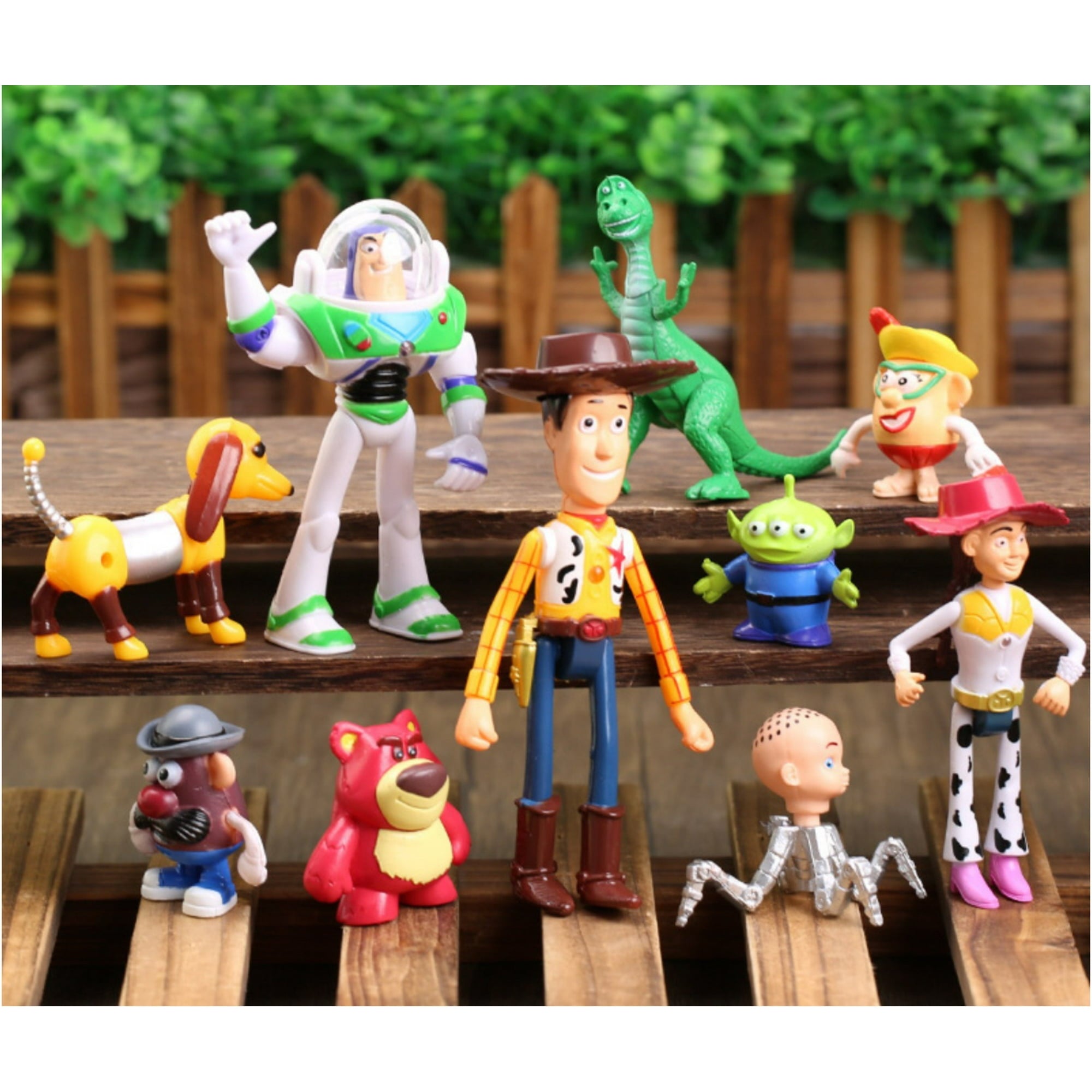 10 PCS Toy Story Action Figures – Woody, Rex & Friends Collectible Toys & Party Decorations