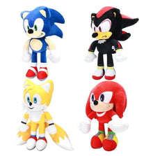4PCS Sonic the Hedgehog Plush Toys – 12" Movie Plushies Gift Set for Kids & Fans