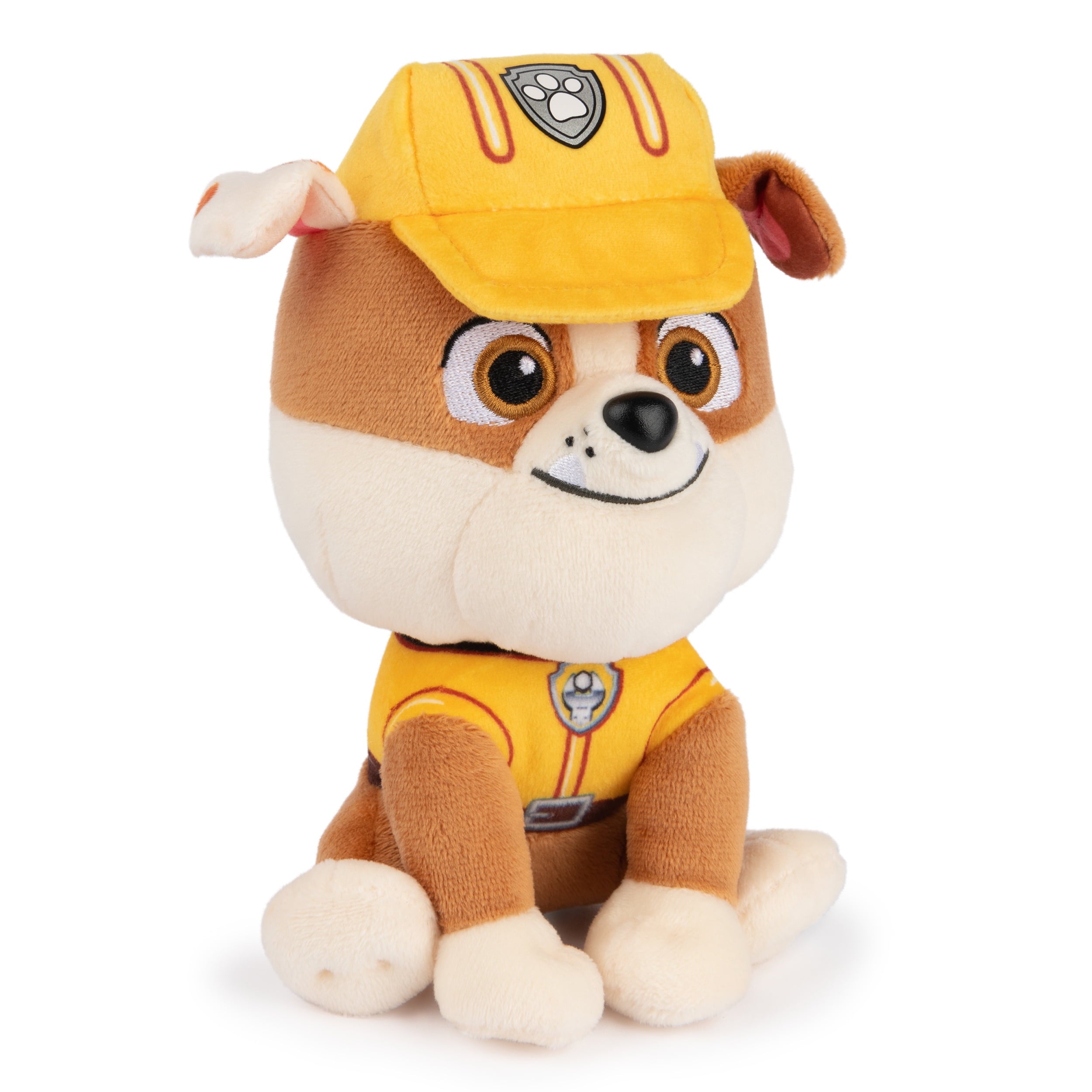 GUND Official PAW Patrol Rubble Plush Toy – 6" Soft Stuffed Animal in Yellow Construction Uniform for Kids Ages 1+