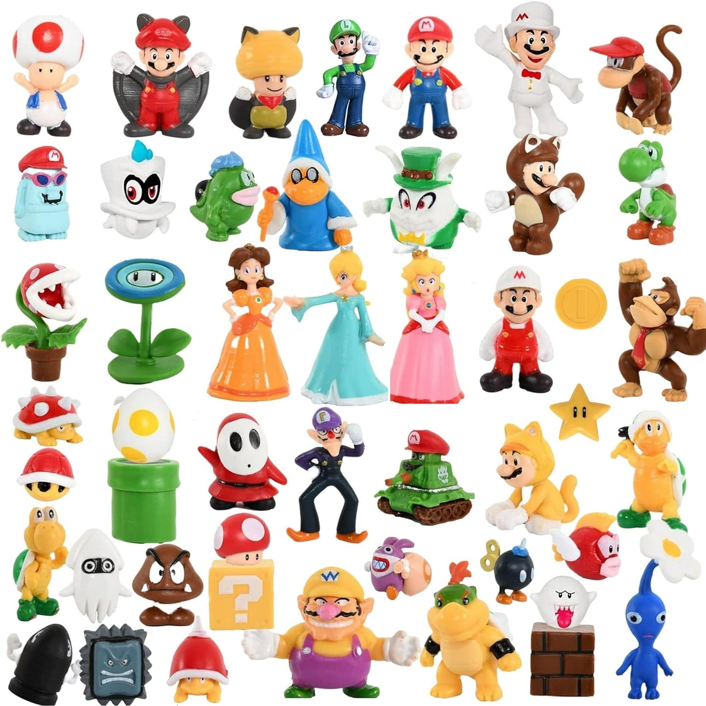 48PCS Super Mario Bros PVC Action Figures Set – Mini Collectible Toys & Model Dolls for Kids & Fans