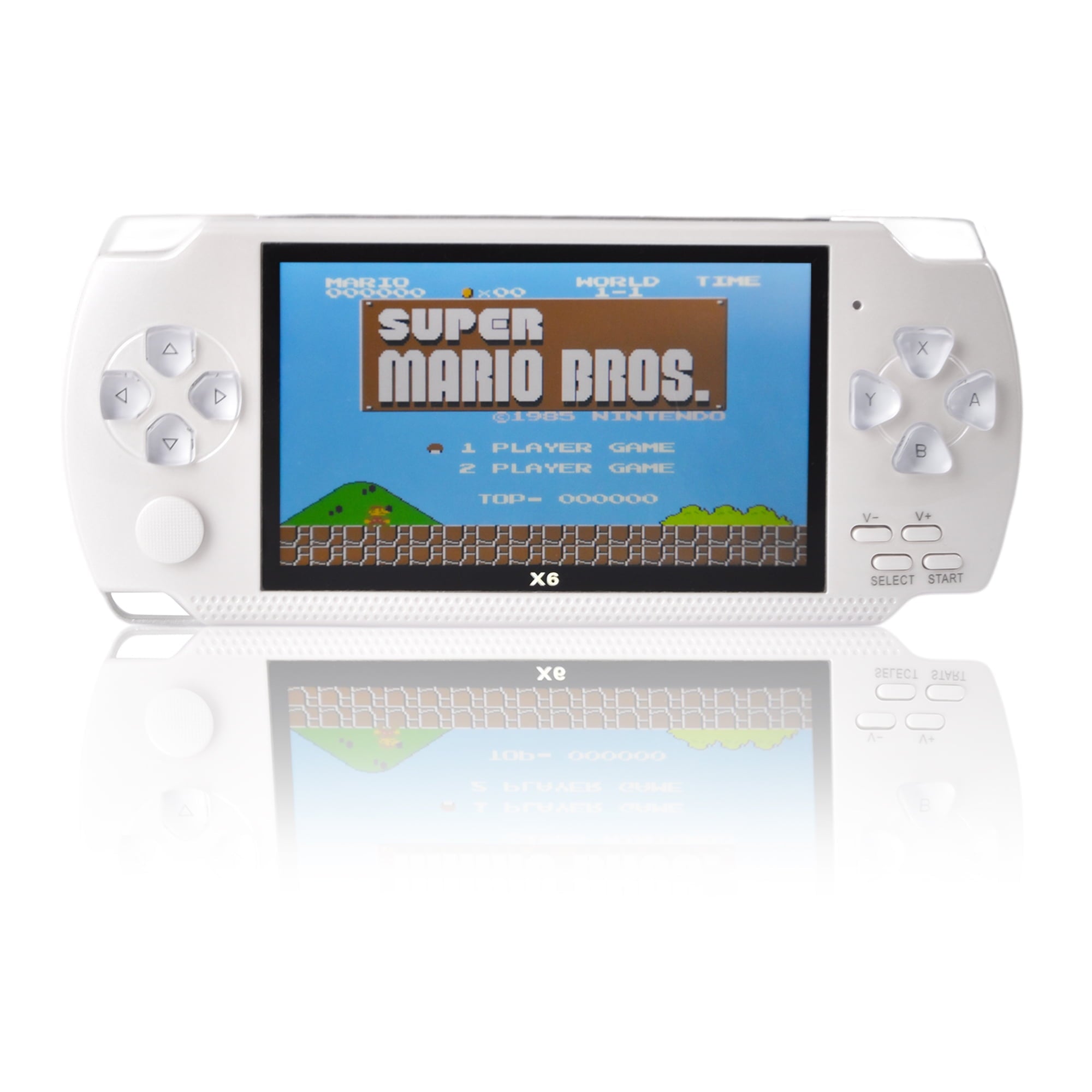 PSP Handheld Game Machine X6 – 4.3" HD Screen, 8GB Storage, Built-in 10,000+ Games (White)