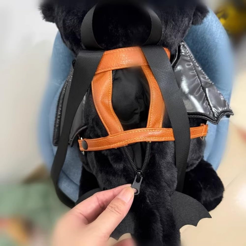 15" Toothless Plush Backpack & Coin Purse – Kids & Adults Plush Doll Handbag