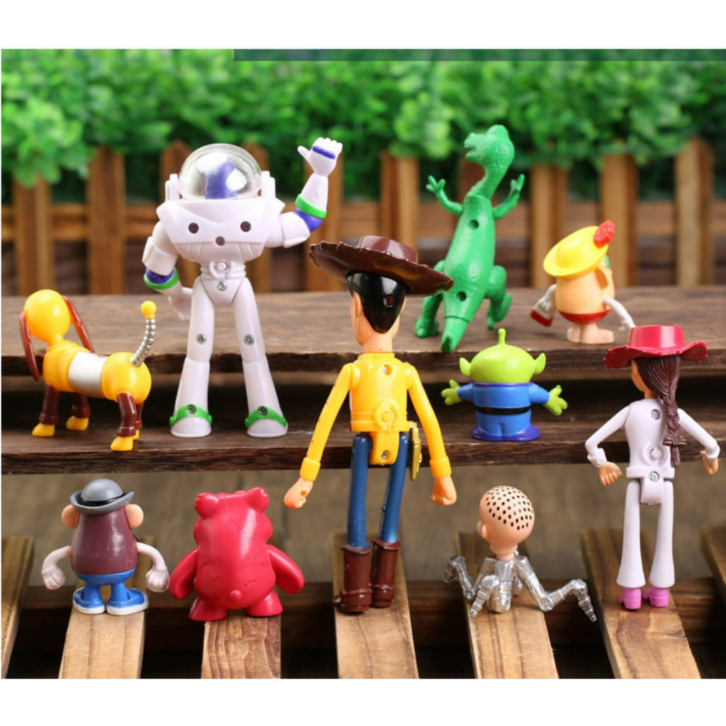 10 PCS Toy Story Action Figures – Woody, Rex & Friends Collectible Toys & Party Decorations