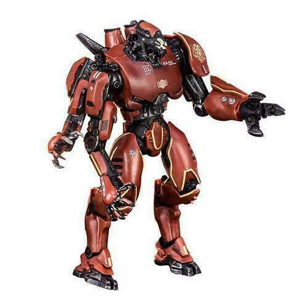 Pacific Rim Crimson Typhoon Jaeger Action Figure – 7" Red Robot Model Collectible Toy, Durable PVC for Kids & Fans