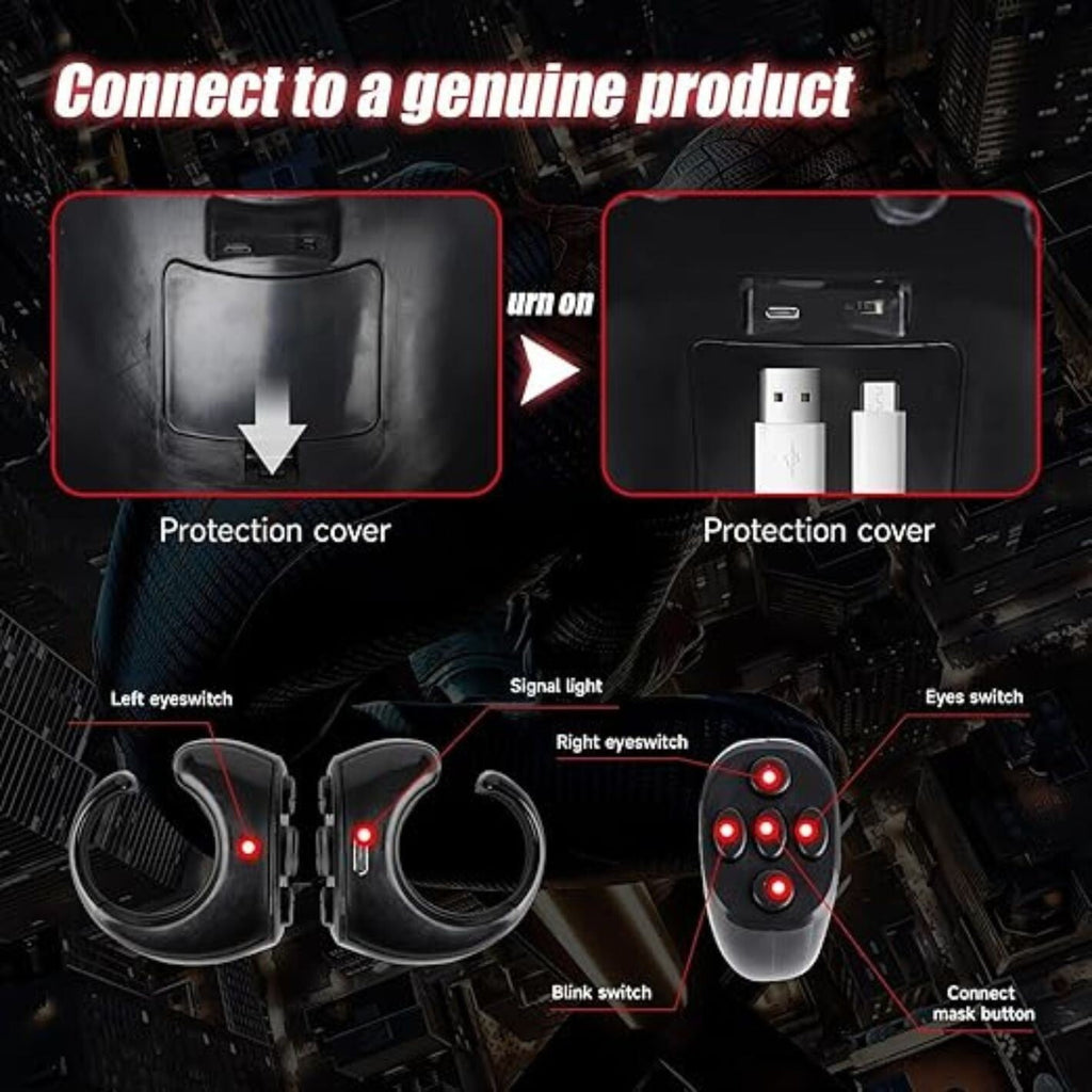 Spider-Man 1:1 Wearable Mask – Remote Control Blinking Eyes Collectible