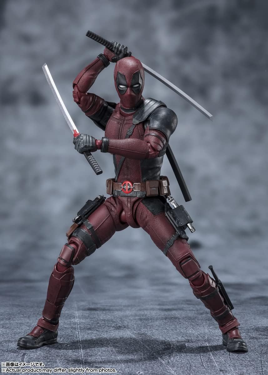 Deadpool Action Figure – S.H. Figuarts Collectible Figurine with Moveable Joints | High-Quality Anime Model Toy