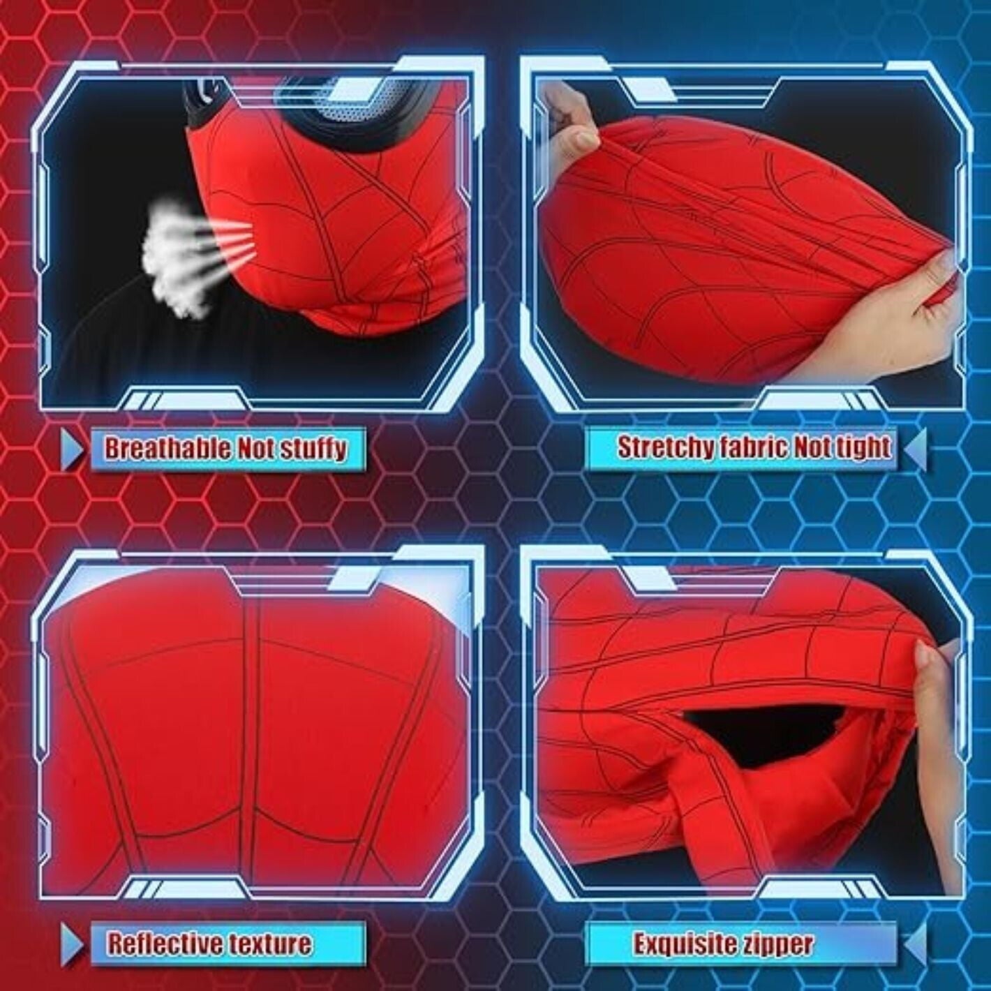 Spider-Man 1:1 Wearable Mask – Remote Control Blinking Eyes Collectible