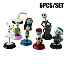 6PCS Nightmare Before Christmas Figure Set – Jack Skellington Halloween Collectible Model Toys