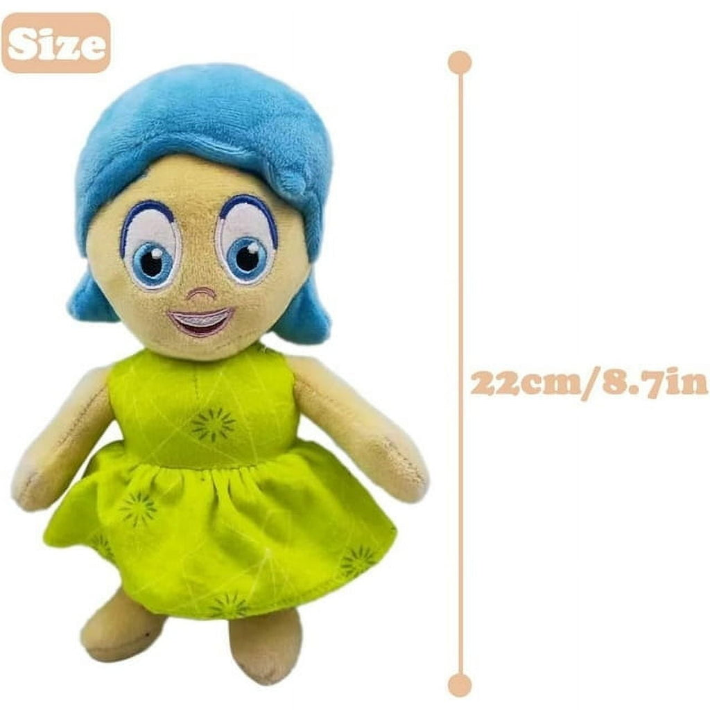 Inside Out 2 Joy Plush Toy – 8.9" Soft Stuffed Doll Pillow for Kids & Collectors