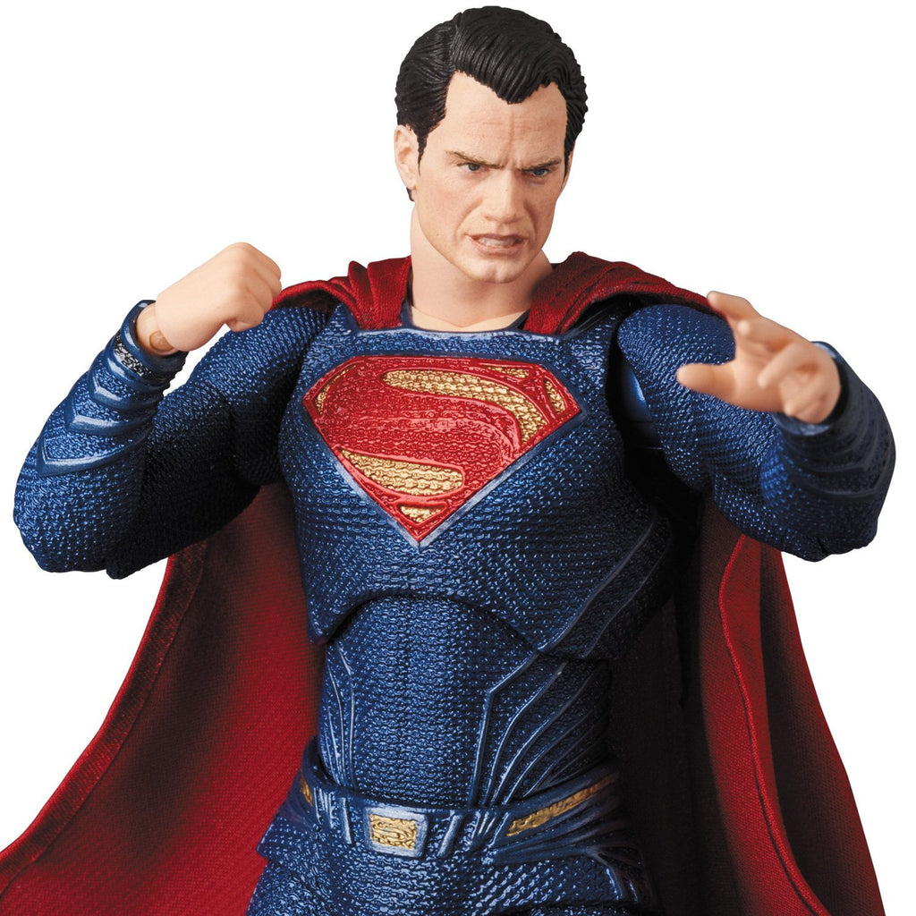 DC MAFEX Superman Action Figure – Justice League Collectible 6" Poseable Figure with Accessories
