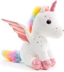 8" Unicorn Plush Toy – Soft White Stuffed Animal Gift for Girls, Toddlers & Kids