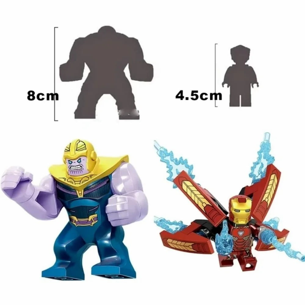 32PCS Superhero Action Figures Building Blocks Set – 1.77–2.95" Mini Collectible Toys with Hulk, Iron Man & More