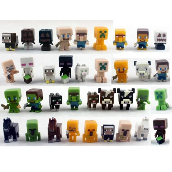 Mini Minecraft Action Figures – 36 Piece Collectible Toy Set