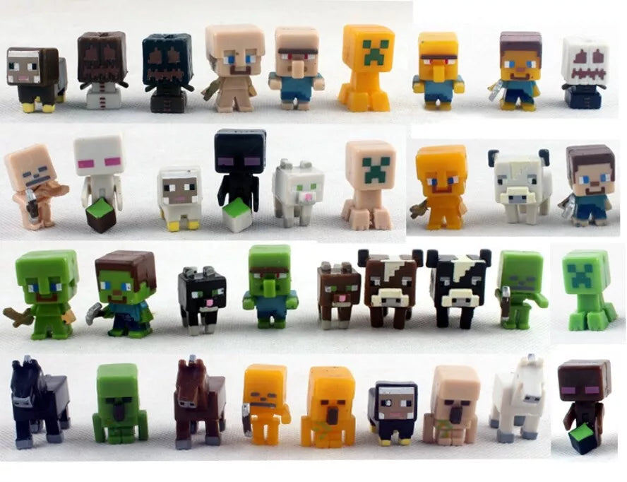 Mini Minecraft Action Figures – 36 Piece Collectible Toy Set
