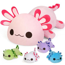 Axolotl Plush Toy Set – 15.7" Mommy Axolotl with 4 Baby Plushies (5.1"), Stuffed Animals for Kids Ages 3+