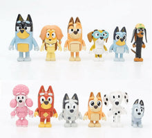 Bluey & Friends 12-Piece Action Figure Playset – Kids Toy Collection with Bluey, Bingo & More