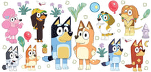 Bluey Family & Friends Wall Decals – 40-Piece Peel & Stick Removable Vinyl Sticker Set for Kids Room Decor