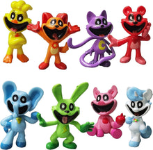 Cartoon action figures Smiling Critters Toys Collectibles Smiling Critters Figures Cake Toppers Party Great Gifts for Kids' Birthday Party,Halloween,and Christmas.(8Pcs)
