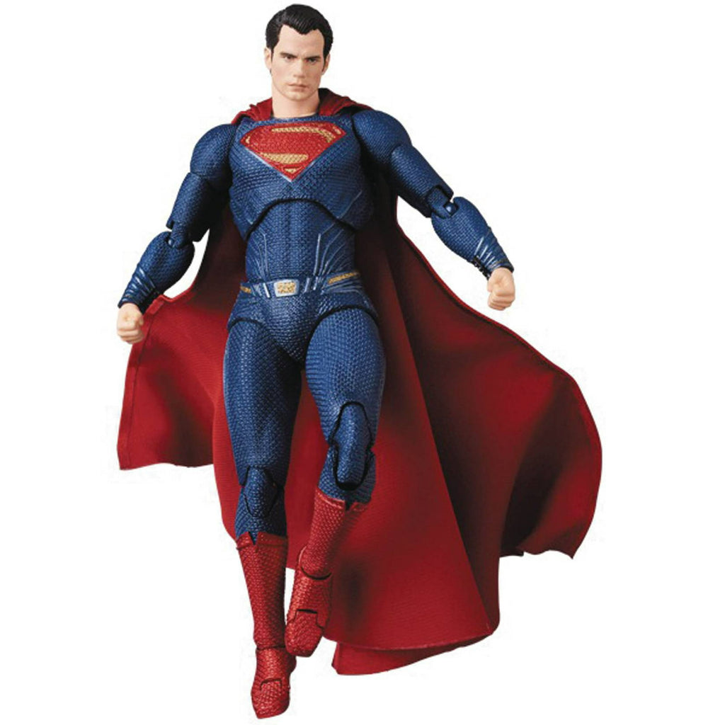 DC MAFEX Superman Action Figure – Justice League Collectible 6" Poseable Figure with Accessories