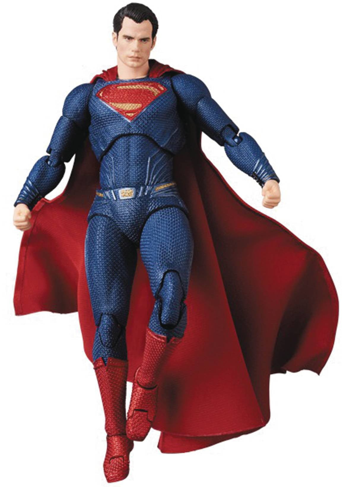 DC MAFEX Superman Action Figure – Justice League Collectible 6" Poseable Figure with Accessories