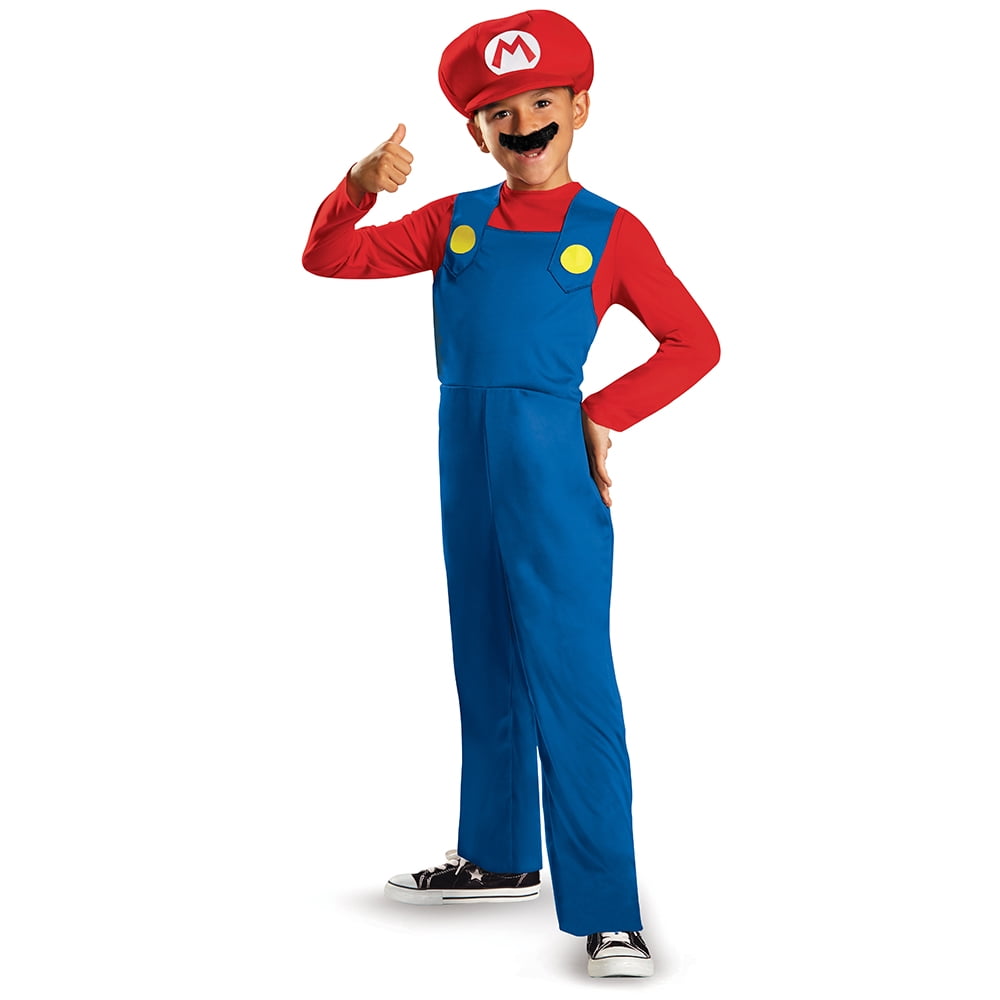 Super Mario Bros Boys Classic Mario Costume – Official Nintendo Disguise Halloween Outfit