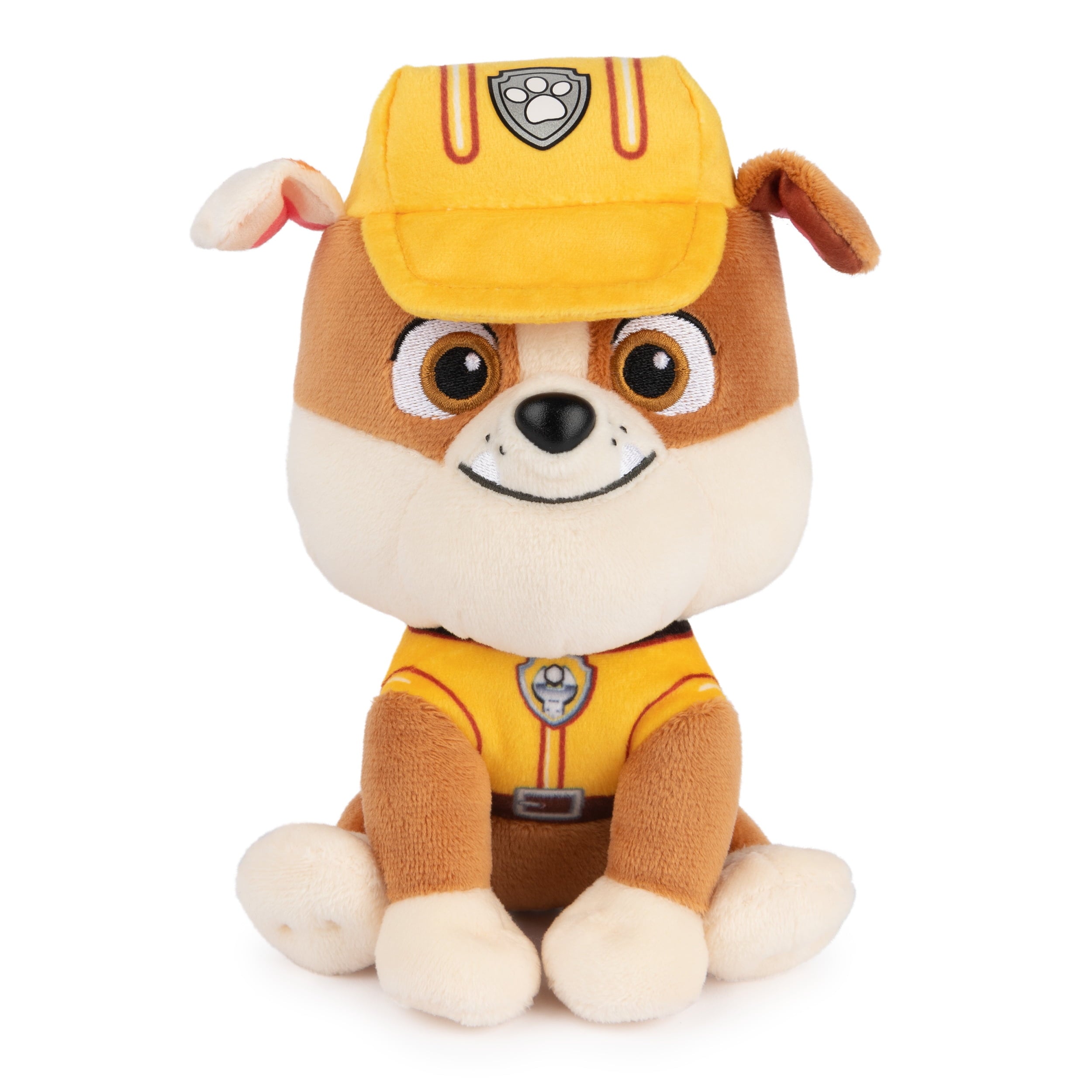GUND Official PAW Patrol Rubble Plush Toy – 6" Soft Stuffed Animal in Yellow Construction Uniform for Kids Ages 1+