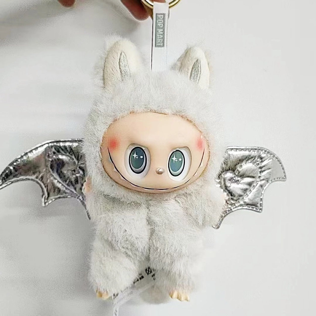 POP MART 2025 Labubu Zimomo Little Angel in Clouds Keychain – 6.7" Vinyl Plush Doll Toy, Monsters Series Collectible (Dupe)