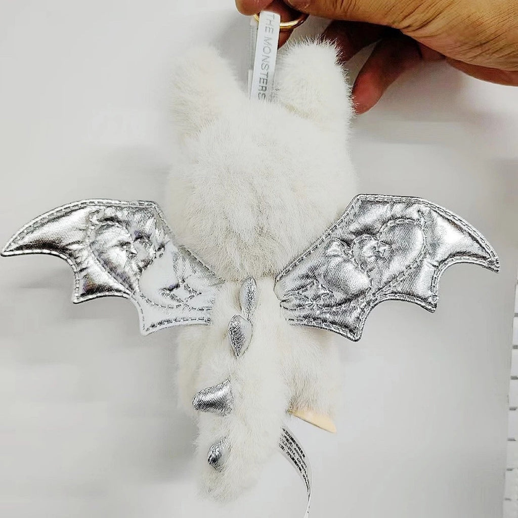 POP MART 2025 Labubu Zimomo Little Angel in Clouds Keychain – 6.7" Vinyl Plush Doll Toy, Monsters Series Collectible (Dupe)