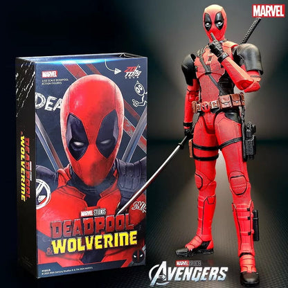 Deadpool & Wolverine Action Figures Set – Collectible Toy Models for Fans & Kids