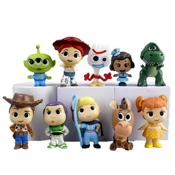 Toy Story 4 Action Figure Set – 10 PCS Woody, Buzz Lightyear, Jessie & Friends Kids Gift Collection