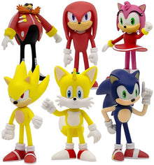 Sonic the Hedgehog Adventure Cake Toppers – 6 Piece Set