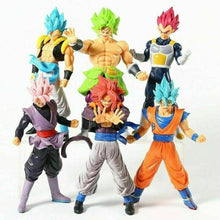 6 PCS Dragon Ball Z Figures Set – Super Saiyan Goku & Blue Vegeta Collectible Anime Toys