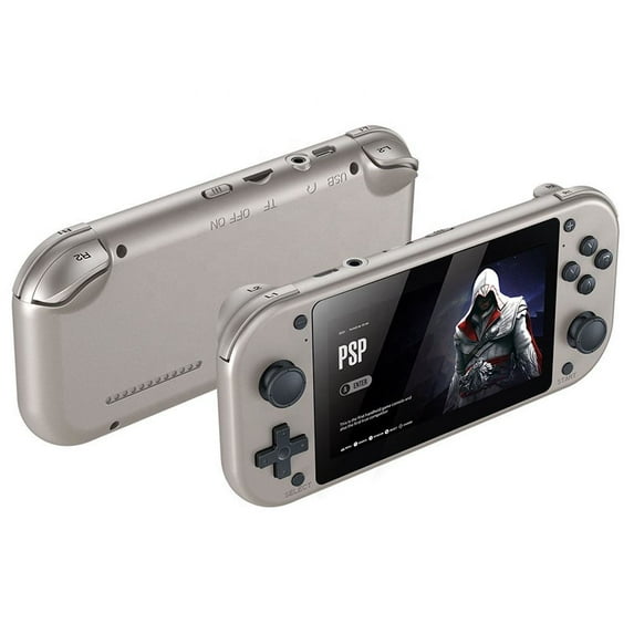 PSP Handheld Game Console M17 – 4.3" Screen, 128GB Storage, 2GB RAM, Built-In 10,000+ Games (Grey)