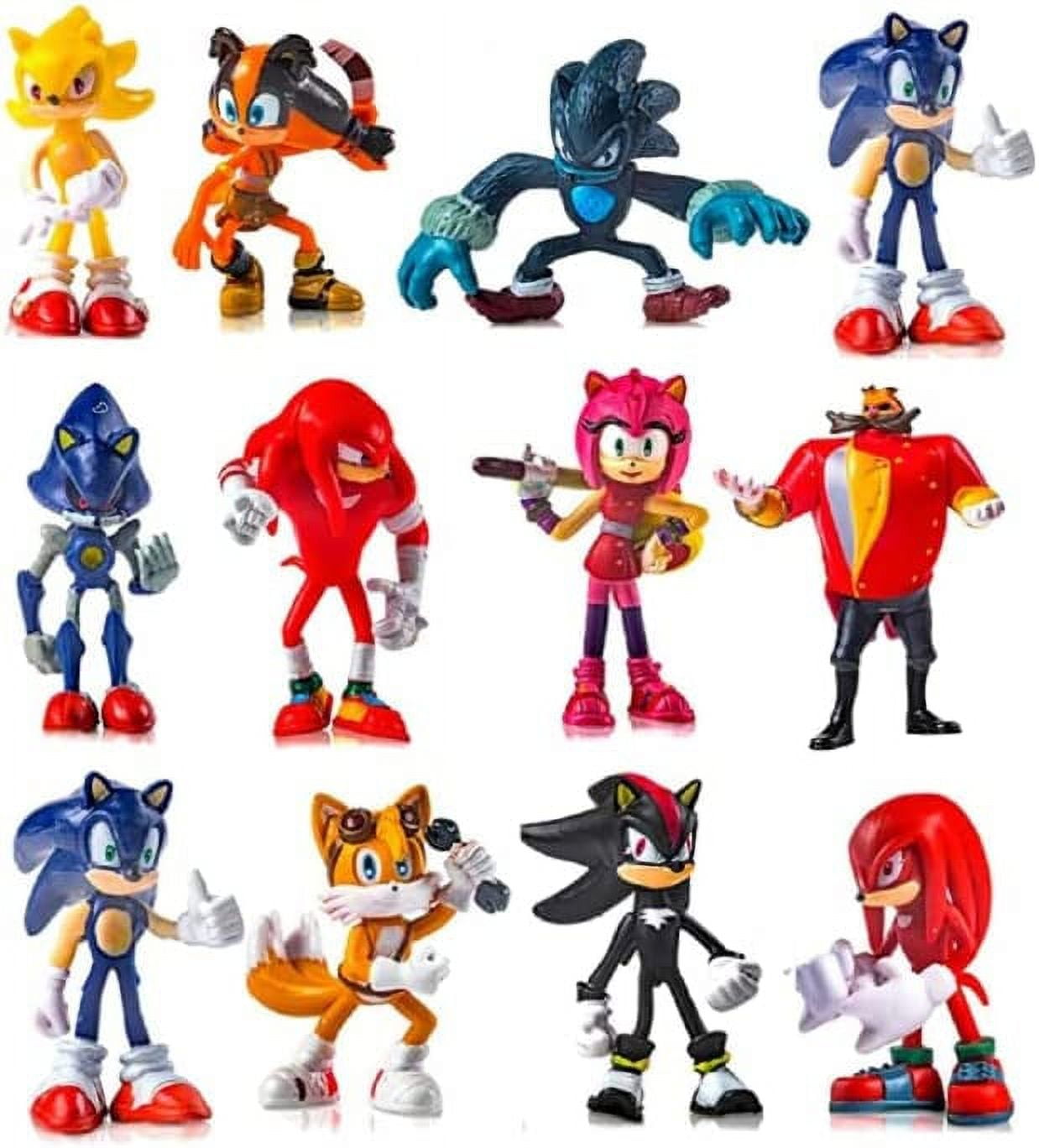 12 PCS Sonic the Hedgehog Action Figures – 2.5" Collectible Toys, Party Supplies & Cake Toppers