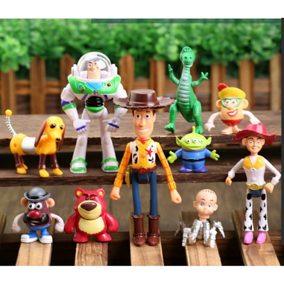 10 PCS Toy Story Action Figures – Woody, Rex & Friends Collectible Toys & Party Decorations