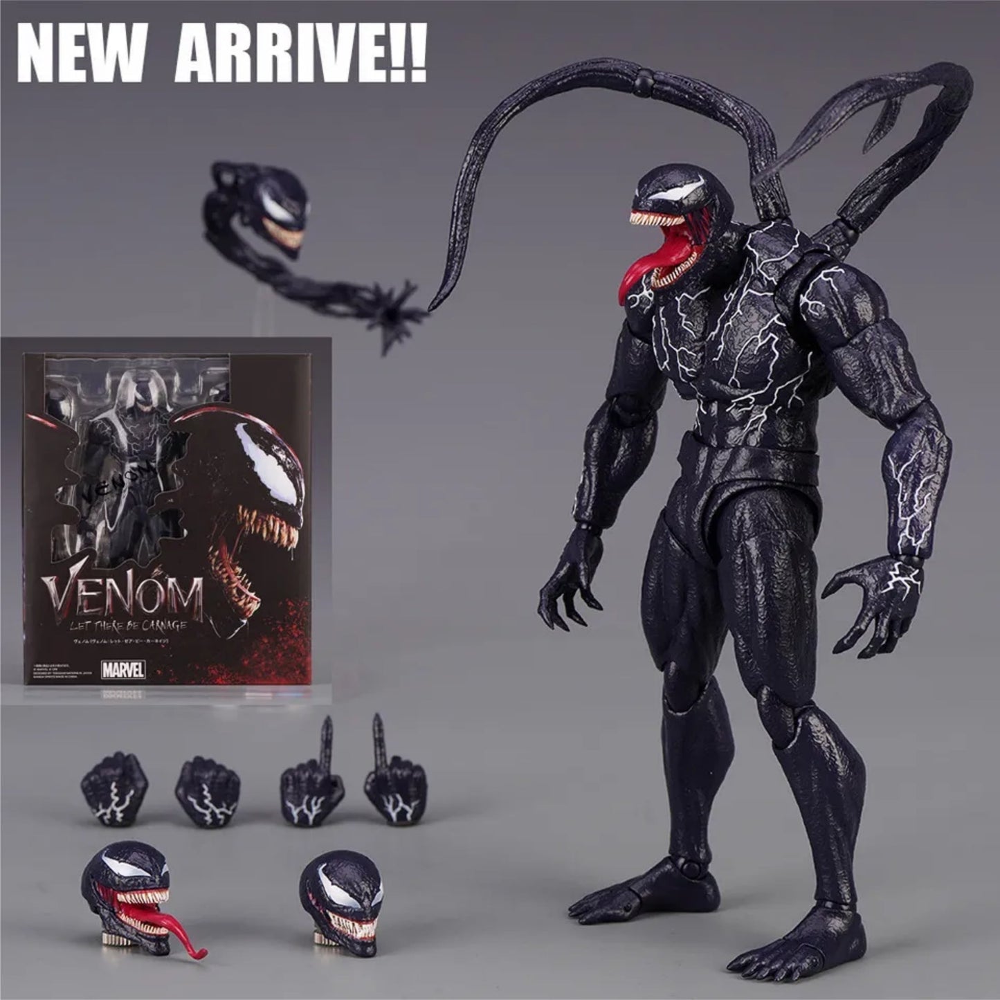 SHF Venom Action Figure – Let There Be Carnage 2nd Ver. Collectible Box Toy Gift