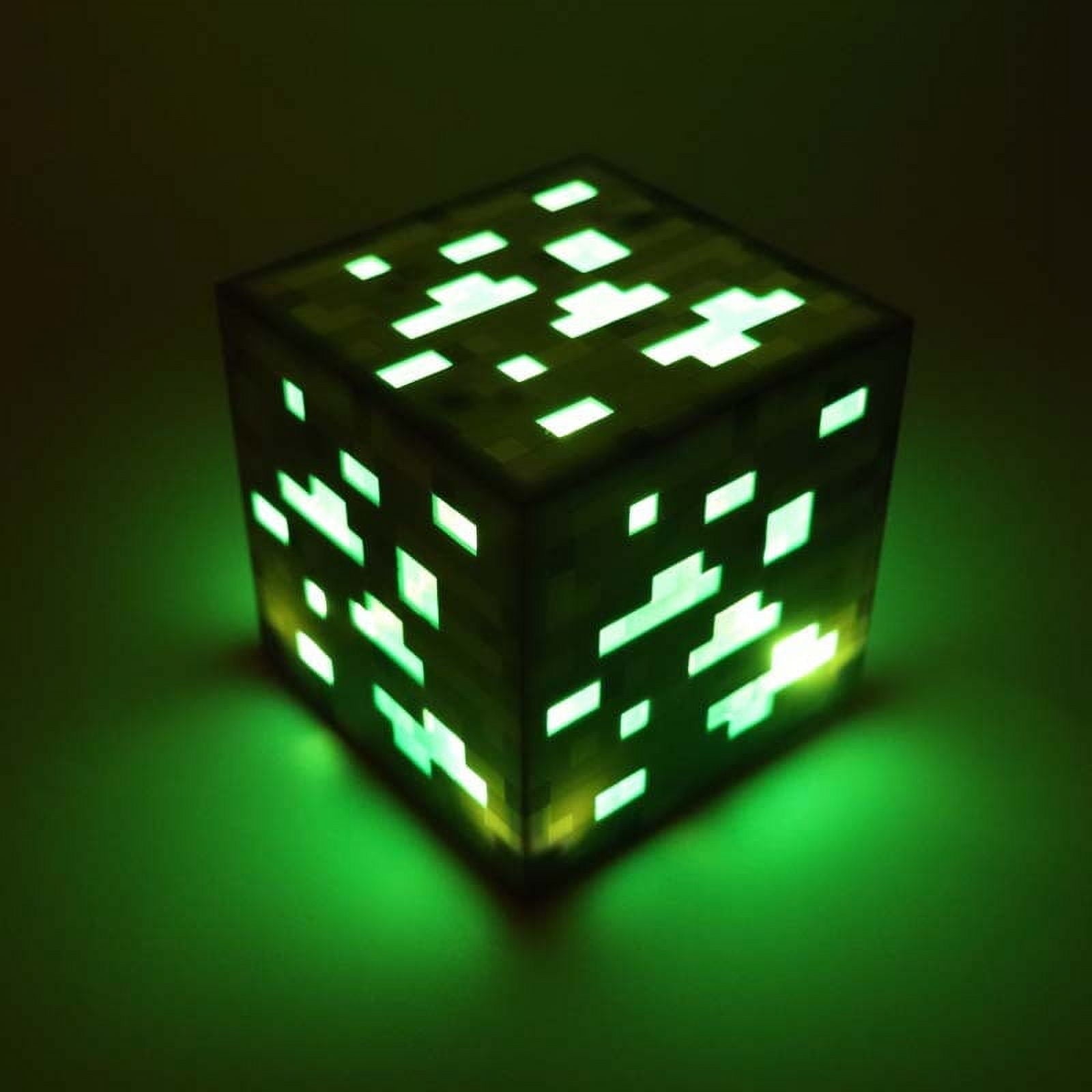 Minecraft Diamond Ore LED Night Light – 7.5" Rechargeable Touch Control Lamp with 3 Modes